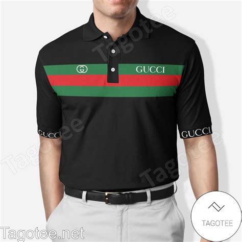 red and black striped gucci shirt|all black Gucci shirt.